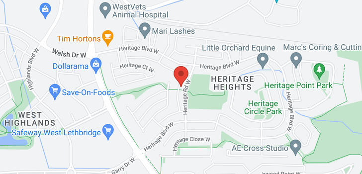 map of 50 Heritage Road W